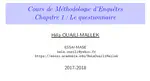 Ethique Statistique - Chapitre 1 : Les règles de conduite en Statistique